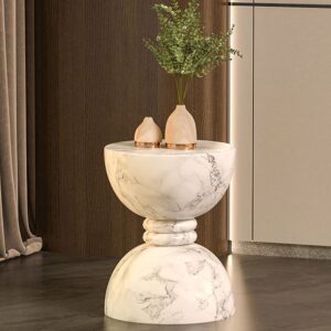 Sculptural Hourglass Side Table