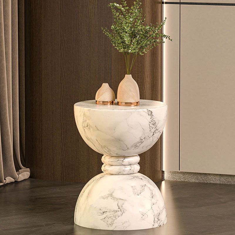 Sculptural Hourglass Side Table