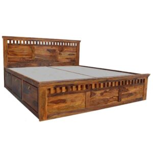 Linear Haven Solid Wood Sheesham Bed