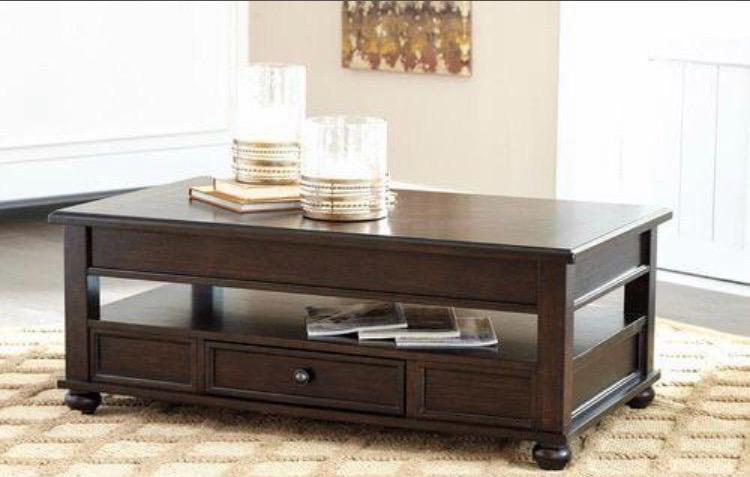 Traditional Dark Wood Coffee Table